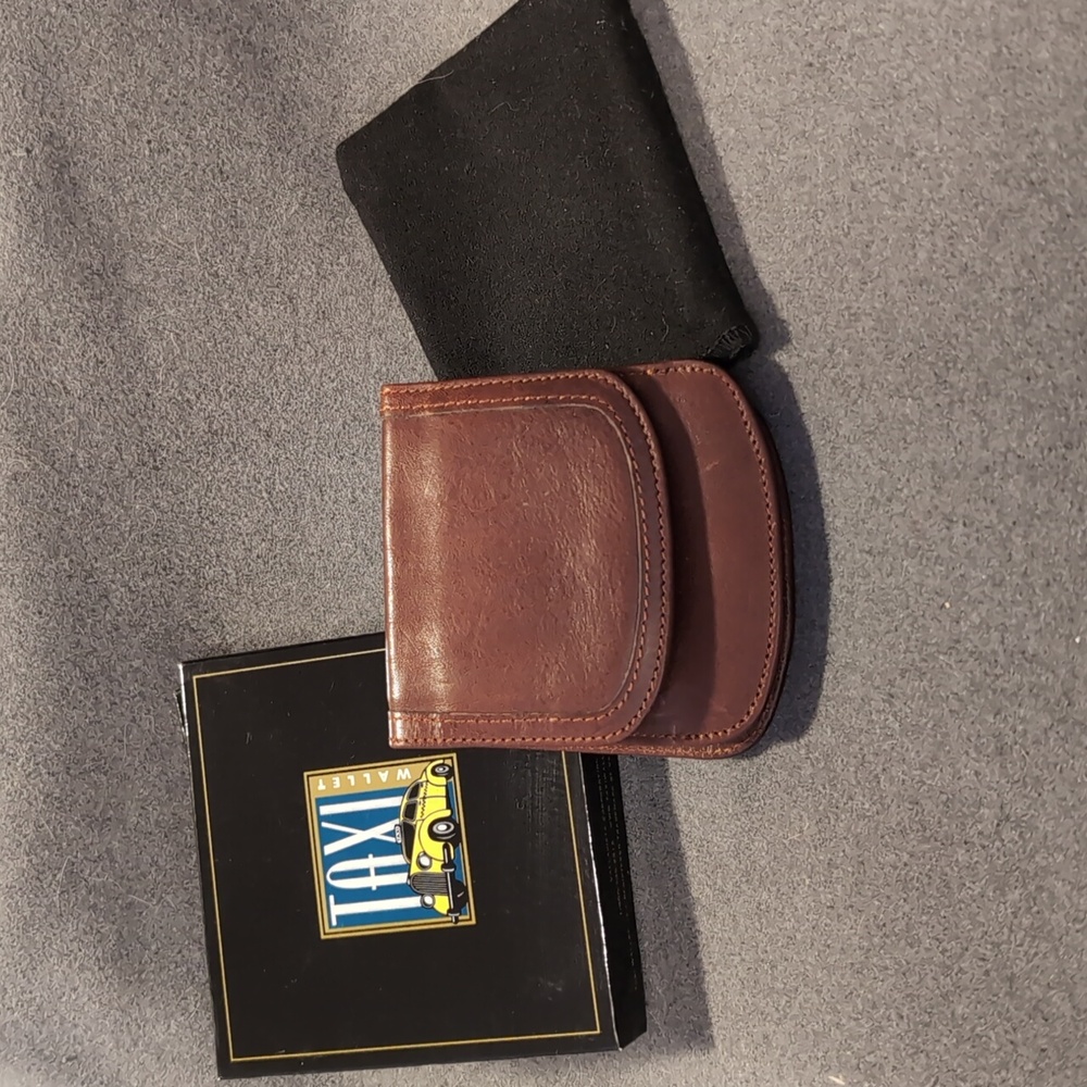 Taxi Wallet Vintage Leather Brown